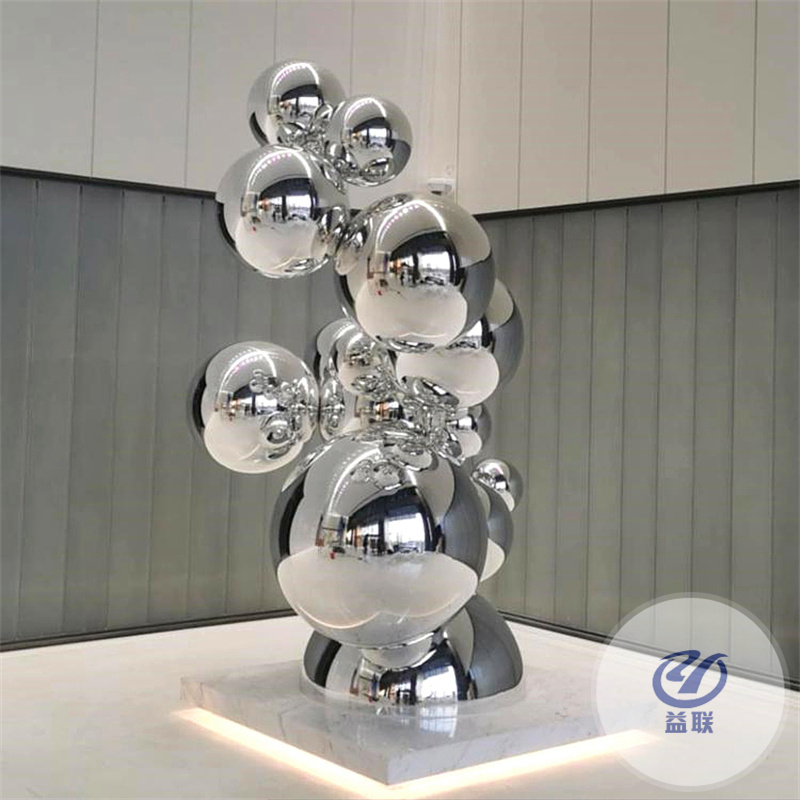 室外大型不銹鋼景觀雕塑園林景觀亮面拉絲烤漆發(fā)光不銹鋼雕塑小品
