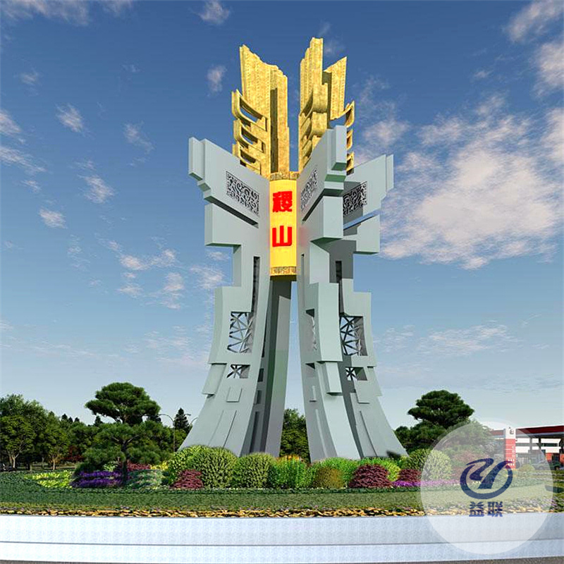 不銹鋼圓環(huán)雕塑大型金屬鏤空燈光園林廣場景觀鏡面創(chuàng)意擺件