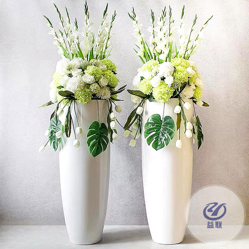 創(chuàng)意玻璃鋼花盆雕塑戶外幾何玻璃鋼花缽花箱商場(chǎng)美陳裝飾擺件廠家